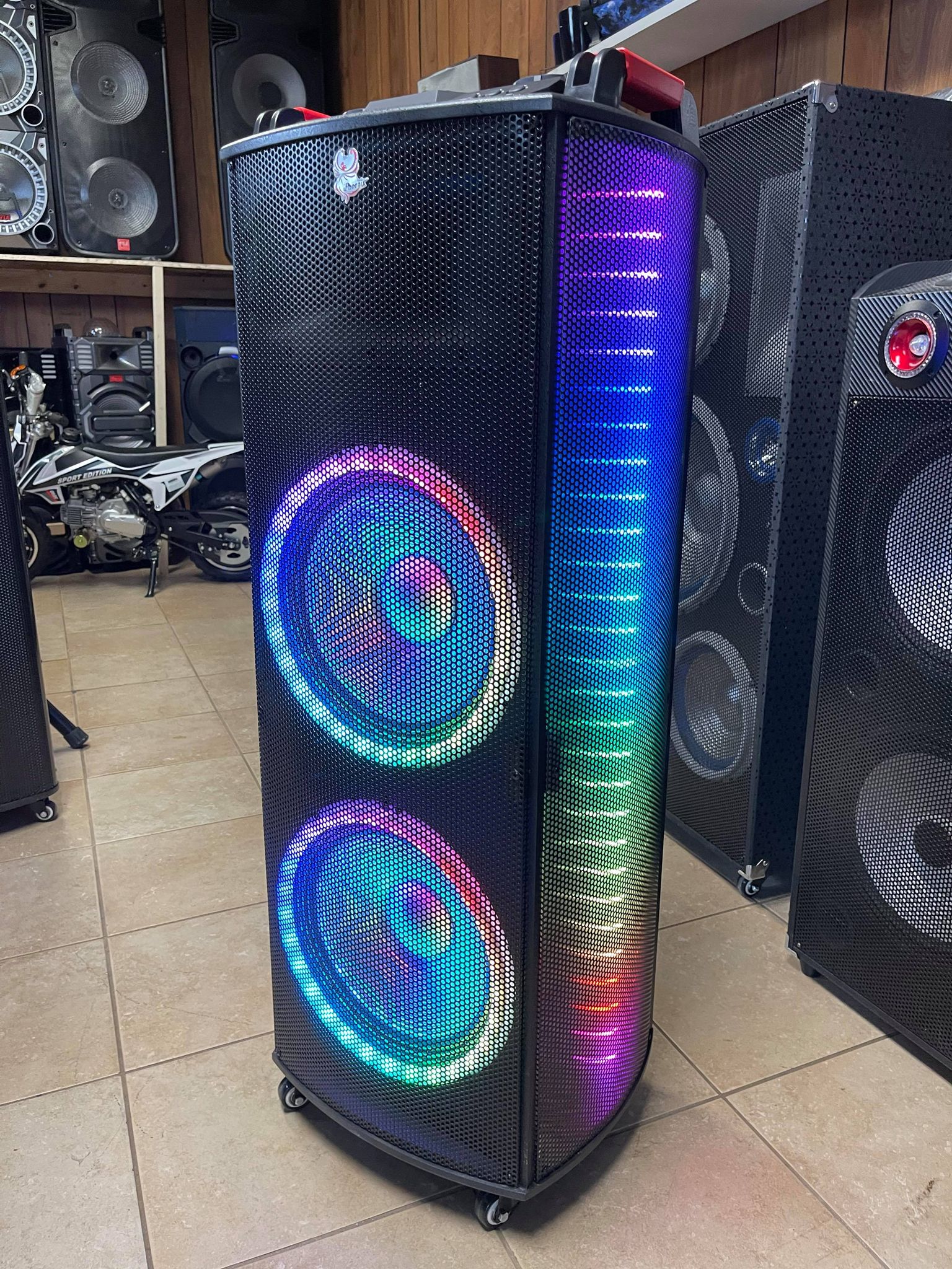 🔊Equipo con dos bocinas 12"//Portable Speaker with two 12" subwoofer🔊