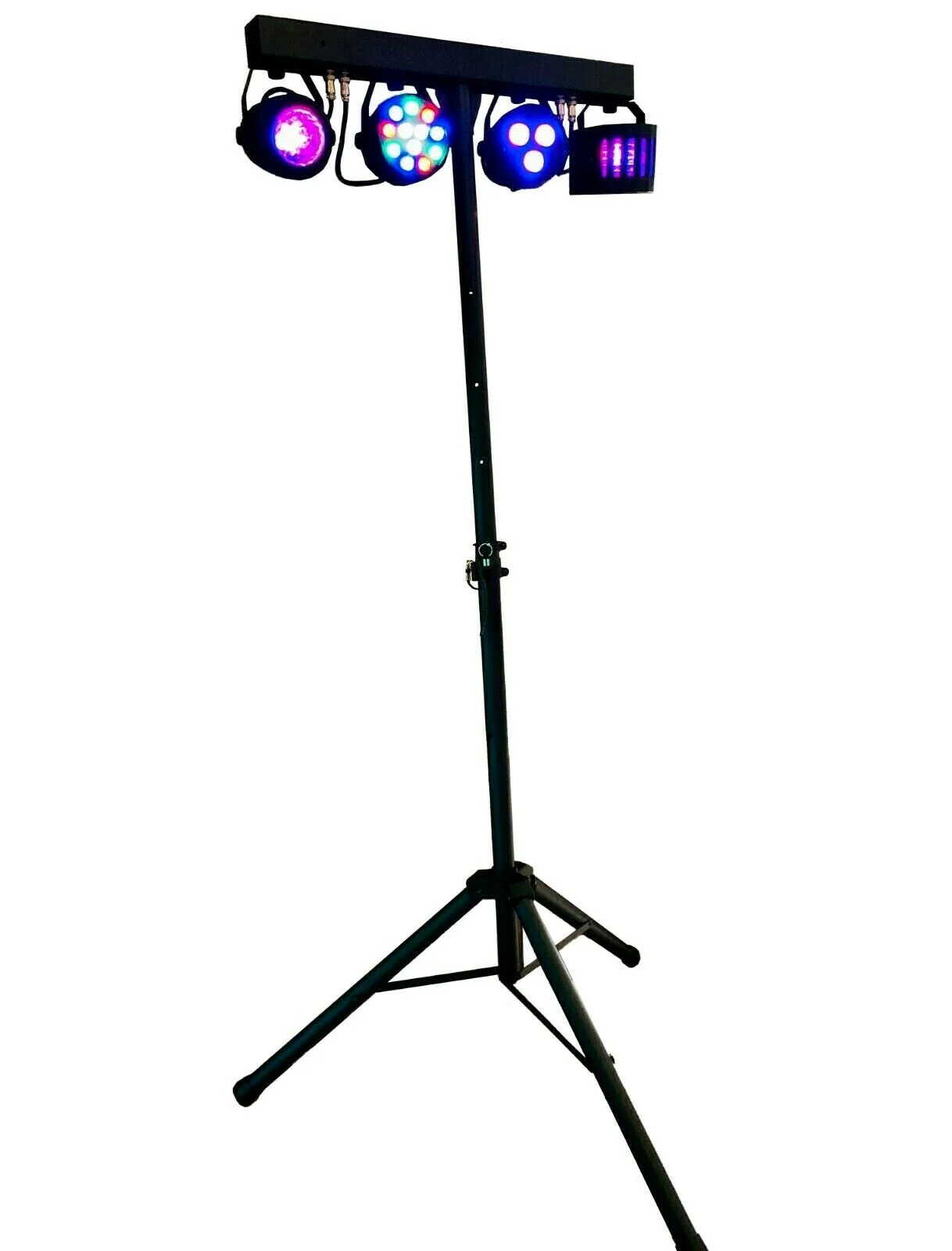 Professional Tripod LED Strobe Derby DJ RGBW Par Sound Party with Stage Lights